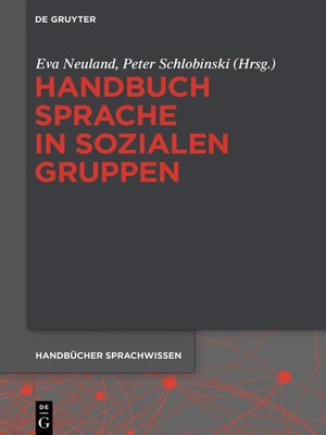 cover image of Handbuch Sprache in sozialen Gruppen